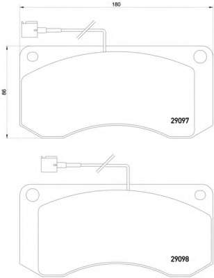 Комплект тормозных колодок, дисковый тормоз