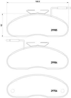 Комплект тормозных колодок, дисковый тормоз