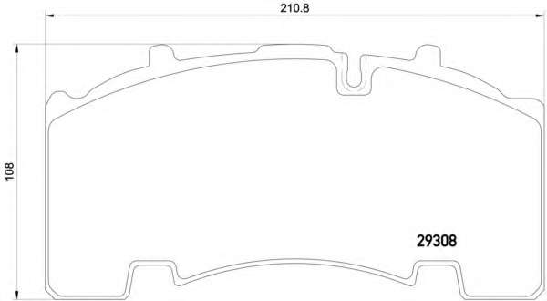 Комплект тормозных колодок, дисковый тормоз