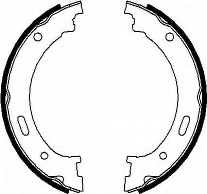 Комплект тормозных колодок, стояночная тормозная система