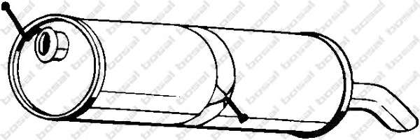 Глушитель выхлопных газов конечный