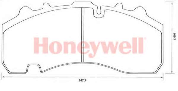 Комплект тормозных колодок, дисковый тормоз