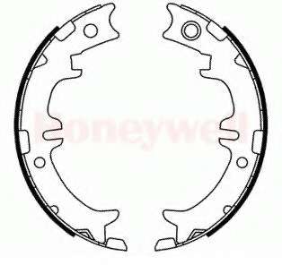 Комплект тормозных колодок, стояночная тормозная система