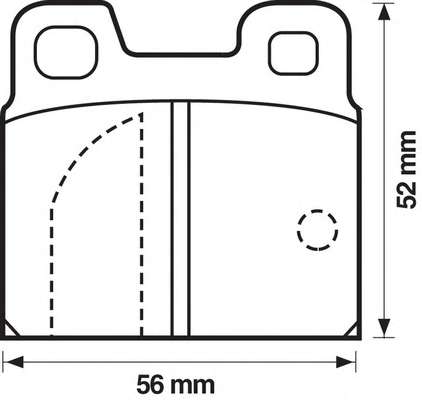 Комплект тормозных колодок, дисковый тормоз