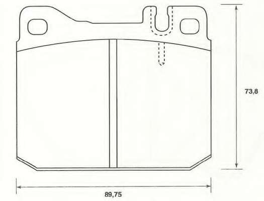 Комплект тормозных колодок, дисковый тормоз