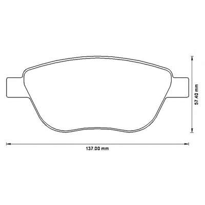Комплект тормозных колодок, дисковый тормоз
