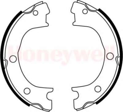 Комплект тормозных колодок, стояночная тормозная система