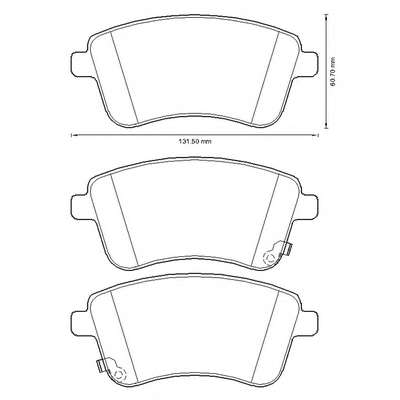 Комплект тормозных колодок, дисковый тормоз