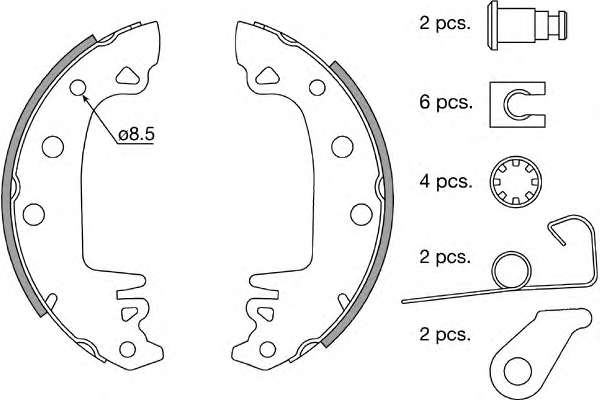 Комплект тормозных колодок