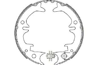Комплект тормозных колодок, стояночная тормозная система