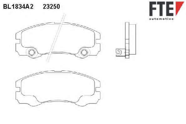 Комплект тормозных колодок, дисковый тормоз