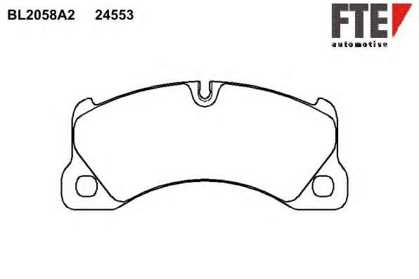 Комплект тормозных колодок, дисковый тормоз
