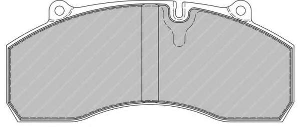Комплект тормозных колодок, дисковый тормоз
