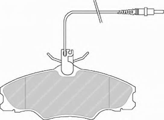 Комплект тормозных колодок, дисковый тормоз