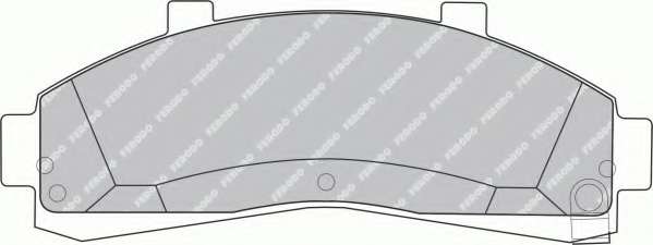 Комплект тормозных колодок, дисковый тормоз
