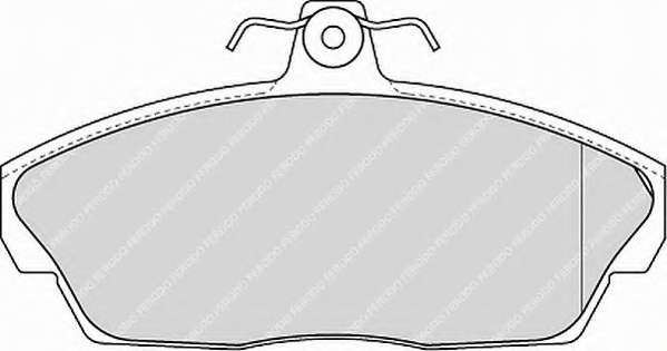 Комплект тормозных колодок, дисковый тормоз