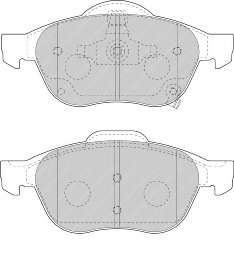 Комплект тормозных колодок, дисковый тормоз