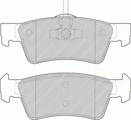 Комплект тормозных колодок, дисковый тормоз