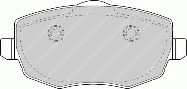 Комплект тормозных колодок, дисковый тормоз