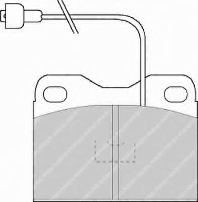 Комплект тормозных колодок, дисковый тормоз