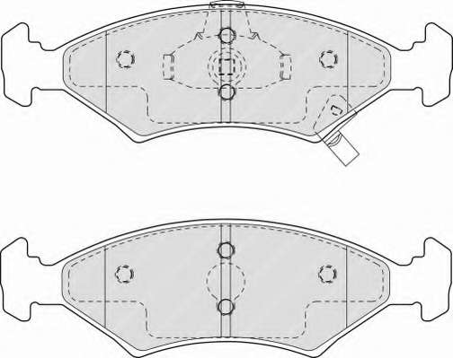 Комплект тормозных колодок, дисковый тормоз