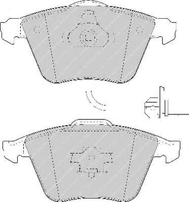 Комплект тормозных колодок, дисковый тормоз