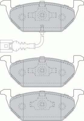 Комплект тормозных колодок, дисковый тормоз