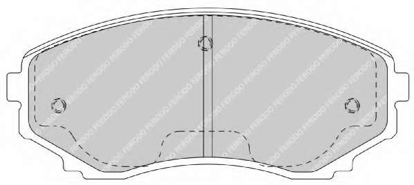 Комплект тормозных колодок, дисковый тормоз