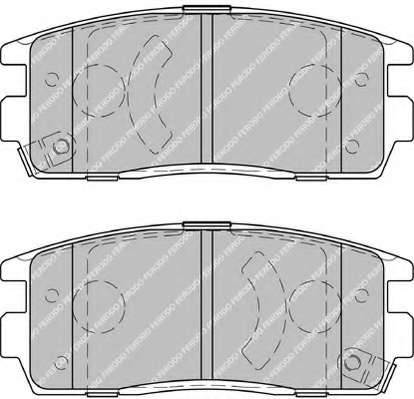 Комплект тормозных колодок, дисковый тормоз