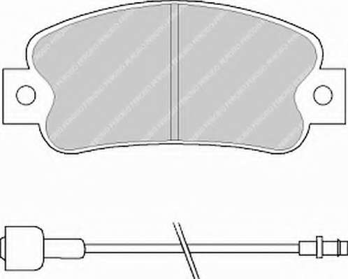Комплект тормозных колодок, дисковый тормоз