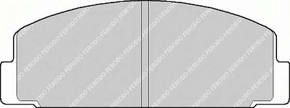 Комплект тормозных колодок, дисковый тормоз