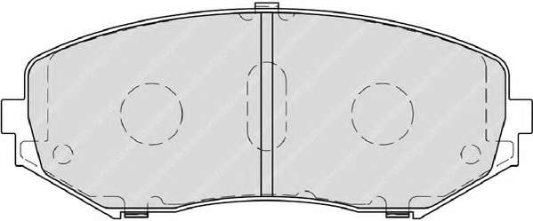 Комплект тормозных колодок, дисковый тормоз
