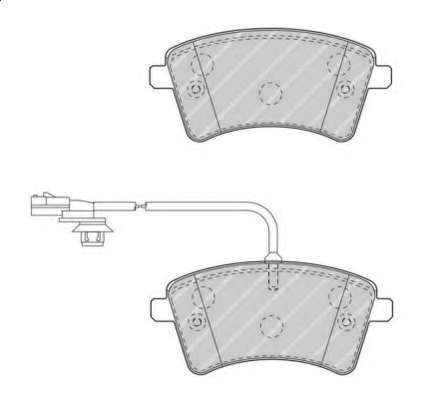 Комплект тормозных колодок, дисковый тормоз