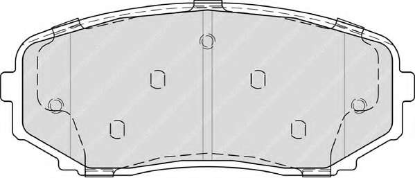 Комплект тормозных колодок, дисковый тормоз