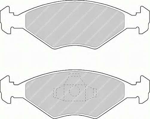 Комплект тормозных колодок, дисковый тормоз