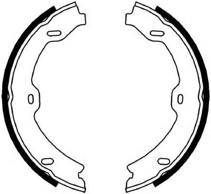 Комплект тормозных колодок, стояночная тормозная система