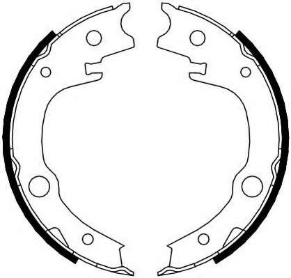 Комплект тормозных колодок, стояночная тормозная система