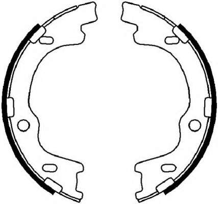 Комплект тормозных колодок, стояночная тормозная система