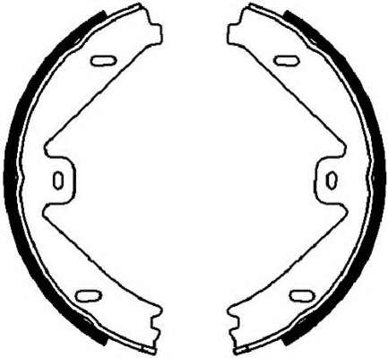 Комплект тормозных колодок, стояночная тормозная система