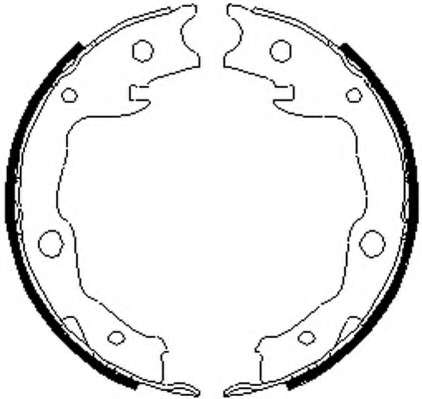 Комплект тормозных колодок, стояночная тормозная система