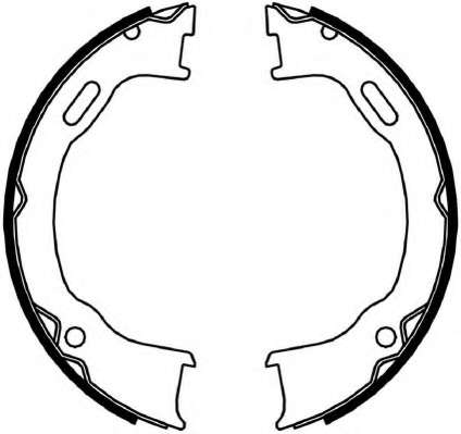 Комплект тормозных колодок, стояночная тормозная система