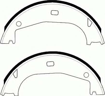 Комплект тормозных колодок, стояночная тормозная система