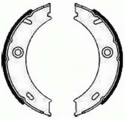 Комплект тормозных колодок, стояночная тормозная система
