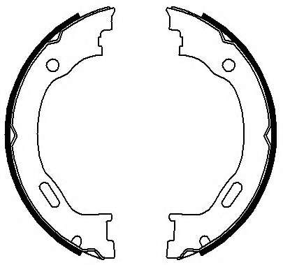 Комплект тормозных колодок, стояночная тормозная система