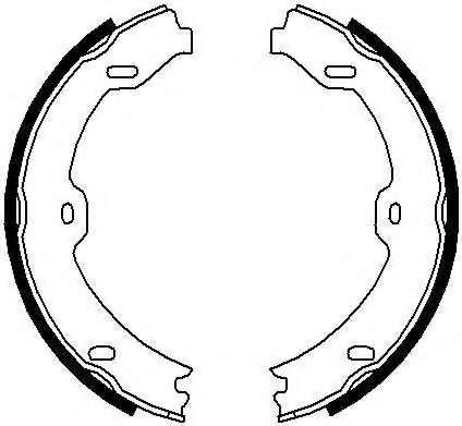 Комплект тормозных колодок, стояночная тормозная система