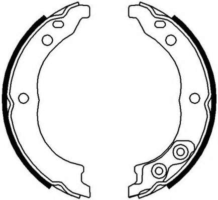 Комплект тормозных колодок, стояночная тормозная система
