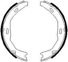 Комплект тормозных колодок, стояночная тормозная система