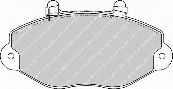 Комплект тормозных колодок, дисковый тормоз