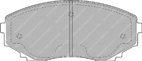 Комплект тормозных колодок, дисковый тормоз