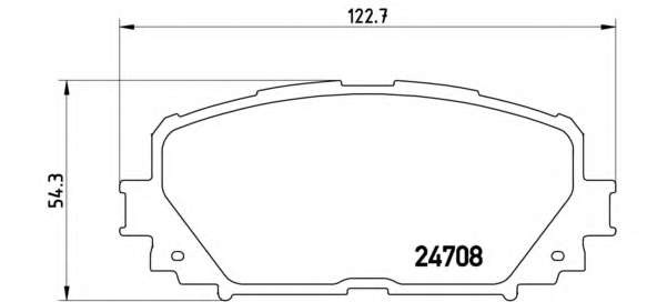 Комплект тормозных колодок, дисковый тормоз